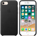 Накладка Apple "Leather Case" для iPhone 7 iPhone 8 чёрный MQH92ZM/A2