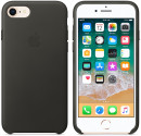 Накладка Apple "Leather Case" для iPhone 7 iPhone 8 угольно-серый MQHC2ZM/A2