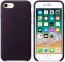Накладка Apple "Leather Case" для iPhone 7 iPhone 8 баклажанный MQHD2ZM/A2
