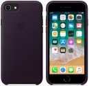 Накладка Apple "Leather Case" для iPhone 7 iPhone 8 баклажанный MQHD2ZM/A3
