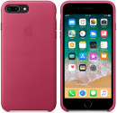 Накладка Apple "Leather Case" для iPhone 7 Plus iPhone 8 Plus розовая фуксия MQHT2ZM/A3