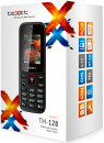 Мобильный телефон Texet TM-128 черный красный 1.77"4