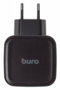 Сетевое зарядное устройство BURO TJ-285B 2.4А 3 x USB черный3
