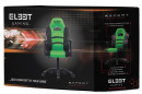 Кресло компьютерное игровое L33T Gaming Expert черно-зеленый 1605017