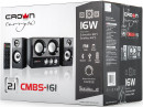 Колонки Crown CMBS-161 2x4Вт + 8Вт черный3