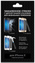 Защитное стекло прозрачная DF iColor-14 для iPhone X 0.33 мм черная рамка2