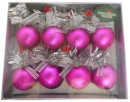 Набор шаров Новогодняя сказка 973082 4 см 8 шт розовый пластик