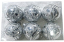Набор шаров Новогодняя сказка 972929 6 см 6 шт серебро пластик