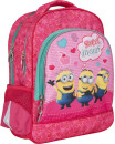 Дошкольный рюкзак с усиленной спинкой РОСМЭН "Миньоны" красный розовый 31901