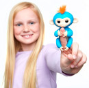 Интерактивная игрушка обезьянка WowWee Fingerlings - Борис 12 см синий пластик 3703A5