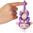 Интерактивная игрушка обезьянка WowWee Fingerlings - Миа 12 см фиолетовый пластик 3704A3