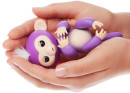 Интерактивная игрушка обезьянка WowWee Fingerlings - Миа 12 см фиолетовый пластик 3704A4