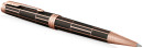 Шариковая ручка поворотная Parker Premier Luxury Brown PGT черный M 19314002