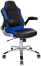 Кресло компьютерное игровое Бюрократ VIKING-1/BL+BLUE черный/синий