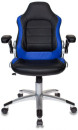 Кресло компьютерное игровое Бюрократ VIKING-1/BL+BLUE черный/синий2