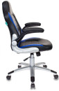 Кресло компьютерное игровое Бюрократ VIKING-1/BL+BLUE черный/синий3