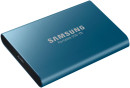 Внешний SSD диск 1.8" 500 Gb USB Type-C Samsung T5 синий MU-PA500B/WW5