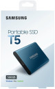 Внешний SSD диск 1.8" 500 Gb USB Type-C Samsung T5 синий MU-PA500B/WW6