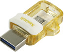Флешка USB 64Gb SanDisk Ultra Dual SDDD3-064G-G46GW белый золотистый2