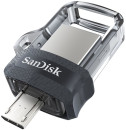 Флешка USB 256Gb Sandisk Ultra Android Dual Drive OTG SDDD3-256G-G46 черный2