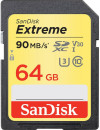 Карта памяти SDXC 64Gb Class 10 Sandisk SDSDXVE-064G-GNCIN