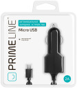 Автомобильное зарядное устройство Prime Line 2209 2.1A microUSB черный2