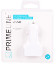 Автомобильное зарядное устройство Prime Line 2212 2.1A 2 х USB белый