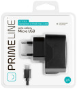 Сетевое зарядное устройство Prime Line 2314 2.1A microUSB черный