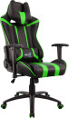 Кресло компьютерное игровое Aerocool AC120 AIR-BG черно-зеленое с перфорацией 4713105968347
