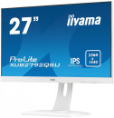 Монитор 27" iiYama XUB2792QSU-W1 белый IPS 2560x1440 350 cd/m^2 5 ms DVI HDMI DisplayPort Аудио USB3