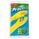 PACLAN Перчатки резиновые Practi размер 8-8.5 желтые L