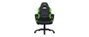 Кресло компьютерное игровое Aerocool AC80C AIR-BG чёрный зеленый3