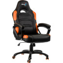 Кресло компьютерное игровое Aerocool AC80C AIR-BO черно-оранжевый с перфорацией