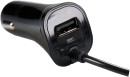 Автомобильное зарядное устройство Partner 2.1A microUSB USB черный ПР0331162