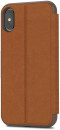 Чехол-книжка Moshi SenseCover для iPhone X коричневый 99MO0727313