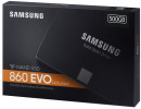 Твердотельный накопитель SSD 2.5" 500 Gb Samsung 860 EVO Read 550Mb/s Write 520Mb/s 3D NAND TLC MZ-76E500BW8