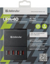 Сетевое зарядное устройство Defender UPA-40 5А 4 x USB черный3