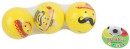 Мяч-попрыгун Наша Игрушка Мяч Мексиканский смайлик пластик от 3 лет желтый E3021B