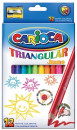 Набор карандашей цветных CARIOCA TRIANGULAR JUMBO, 12 цв., трехгранные, в карт. коробке