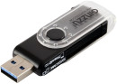 Картридер внешний Ginzzu GR-322B USB 3.0-SDXC/SD/SDHC/MMC/microSD черный