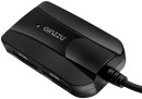 Картридер внешний Ginzzu GR-317UB USB 3.0-SDXC/SD/SDHC/MMC/MS/microSD/M2 + 3xUSB 3.0 HUB черный3