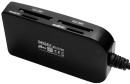 Картридер внешний Ginzzu GR-317UB USB 3.0-SDXC/SD/SDHC/MMC/MS/microSD/M2 + 3xUSB 3.0 HUB черный4