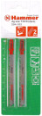 Пилка для лобзика Hammer Flex 204-102 JG WD T101D  дерево\\пластик, 74мм, шаг 4.0-5.2, HCS, 2шт.