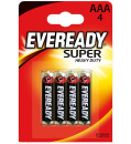 ENERGIZER Батарейка солевая Eveready Super R03 тип ААА 4шт