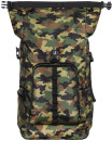 Рюкзак для ноутбука 15.6" HAMA "Roll-Top" полиэстер зеленый камуфляж 001018202