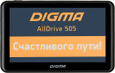 Навигатор Digma Alldrive 505 5" 480x272 microSD CityGuide черный2