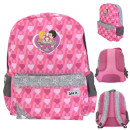 Рюкзак LOVE IS , разм.40 x 33 x 11 , рельефная спинка, светоот.элементы, розовый