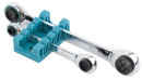 Набор ключей накидных GROSS 14893  с трещоткой, 8 - 19 мм, 2 шт., многоразмерные, реверсивные, CrV