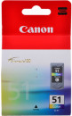 Картридж Canon CL-51 CL-51 для Canon PIXMA MP150 PIXMA MP460 PIXMA MP450 PIXMA MP180 PIXMA MP170 PIXMA MP160 PIXMA iP2200 PIXMA MP450X 275стр Многоцветный2