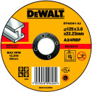Круг отрезной DeWALT DT42301-XJ для УШМ 125х22.2х3.0мм тип 1 плоский  по металлу